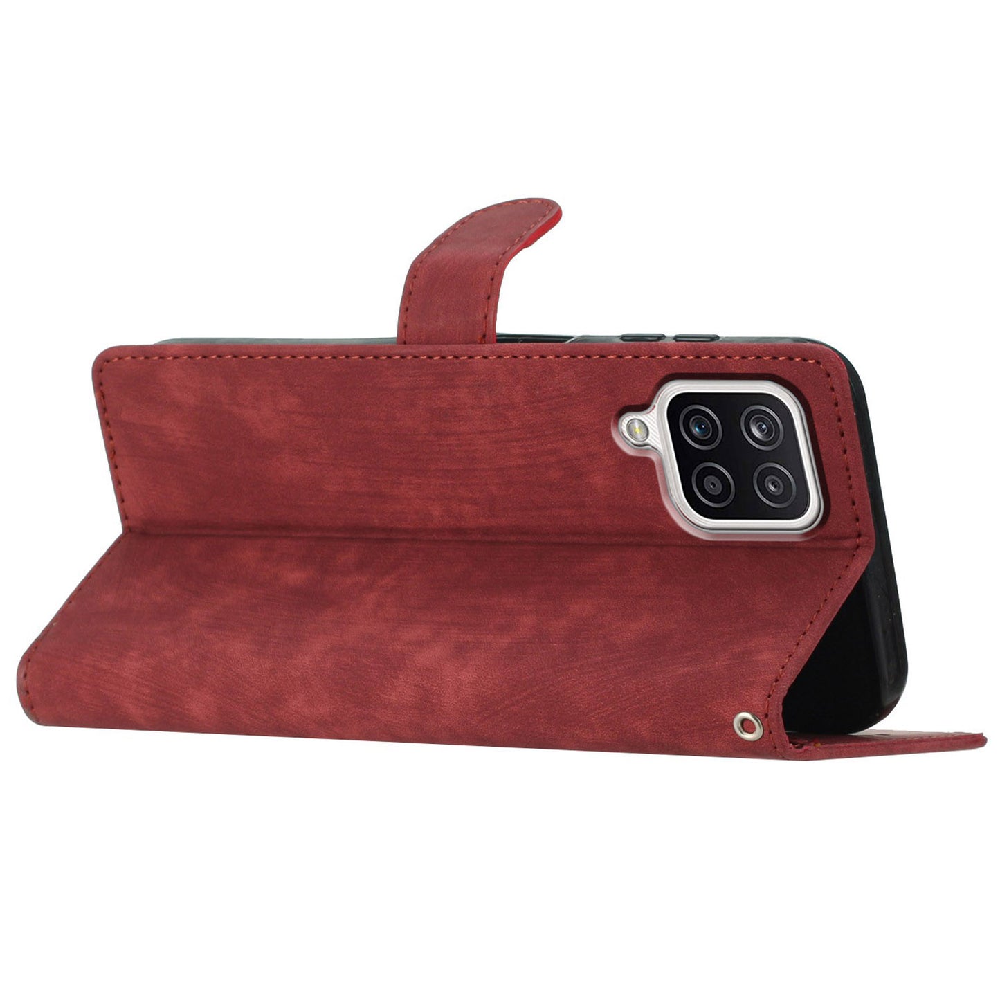 Phone Case for Samsung Galaxy A42 5G , Skin-touch Leather Wallet Stand Full Protection Cover