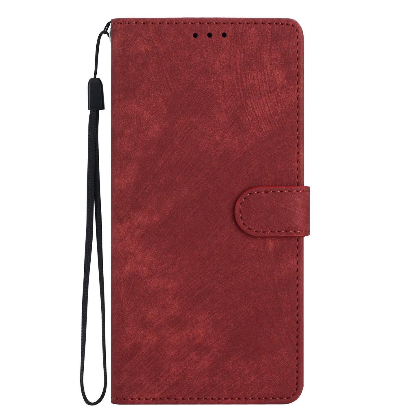 Leather Protective Cover for Samsung Galaxy A22 5G (EU Version) ,  Solid Color Skin-touch Phone Wallet Stand Case