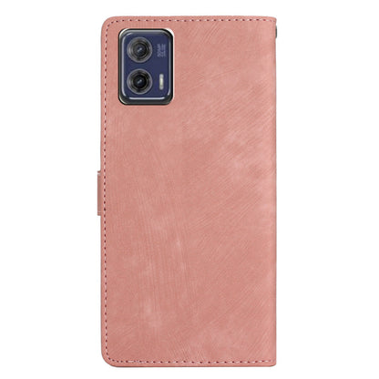 For Motorola Moto G73 5G Anti-Drop PU Leather Wallet Cover Skin-Touch Stand Cell Phone Case