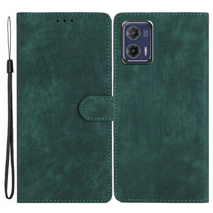 For Motorola Moto G73 5G Anti-Drop PU Leather Wallet Cover Skin-Touch Stand Cell Phone Case