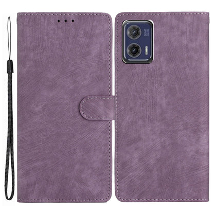 For Motorola Moto G73 5G Anti-Drop PU Leather Wallet Cover Skin-Touch Stand Cell Phone Case