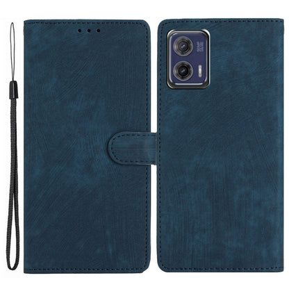 For Motorola Moto G73 5G Anti-Drop PU Leather Wallet Cover Skin-Touch Stand Cell Phone Case