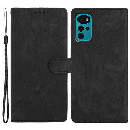 Leather Wallet Shell for Motorola Moto G22 , Skin-touch Folding Stand Phone Case