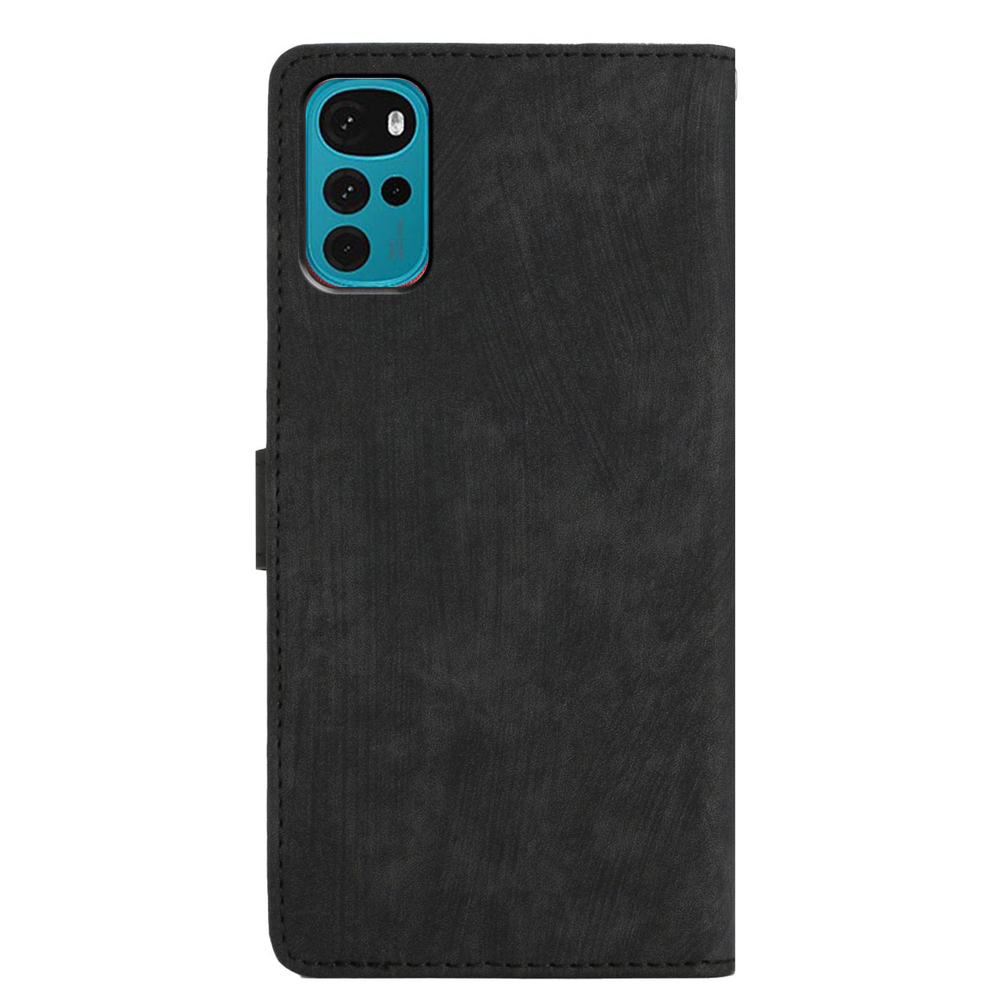 Leather Wallet Shell for Motorola Moto G22 , Skin-touch Folding Stand Phone Case