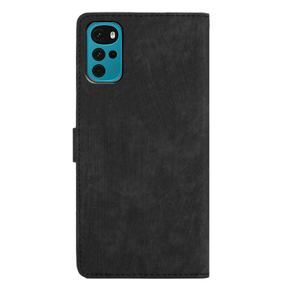 Leather Wallet Shell for Motorola Moto G22 , Skin-touch Folding Stand Phone Case