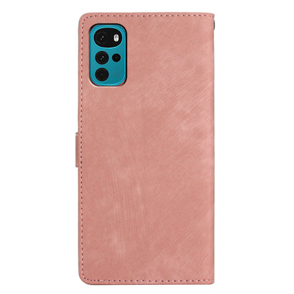 Leather Wallet Shell for Motorola Moto G22 , Skin-touch Folding Stand Phone Case