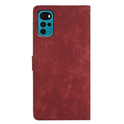 Leather Wallet Shell for Motorola Moto G22 , Skin-touch Folding Stand Phone Case