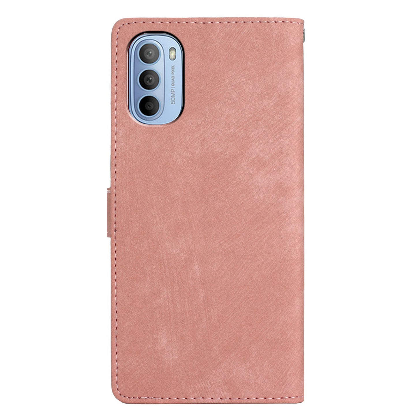 For Motorola Moto G52 4G / G82 5G Skin-touch Leather Wallet Shell Folding Stand Phone Case