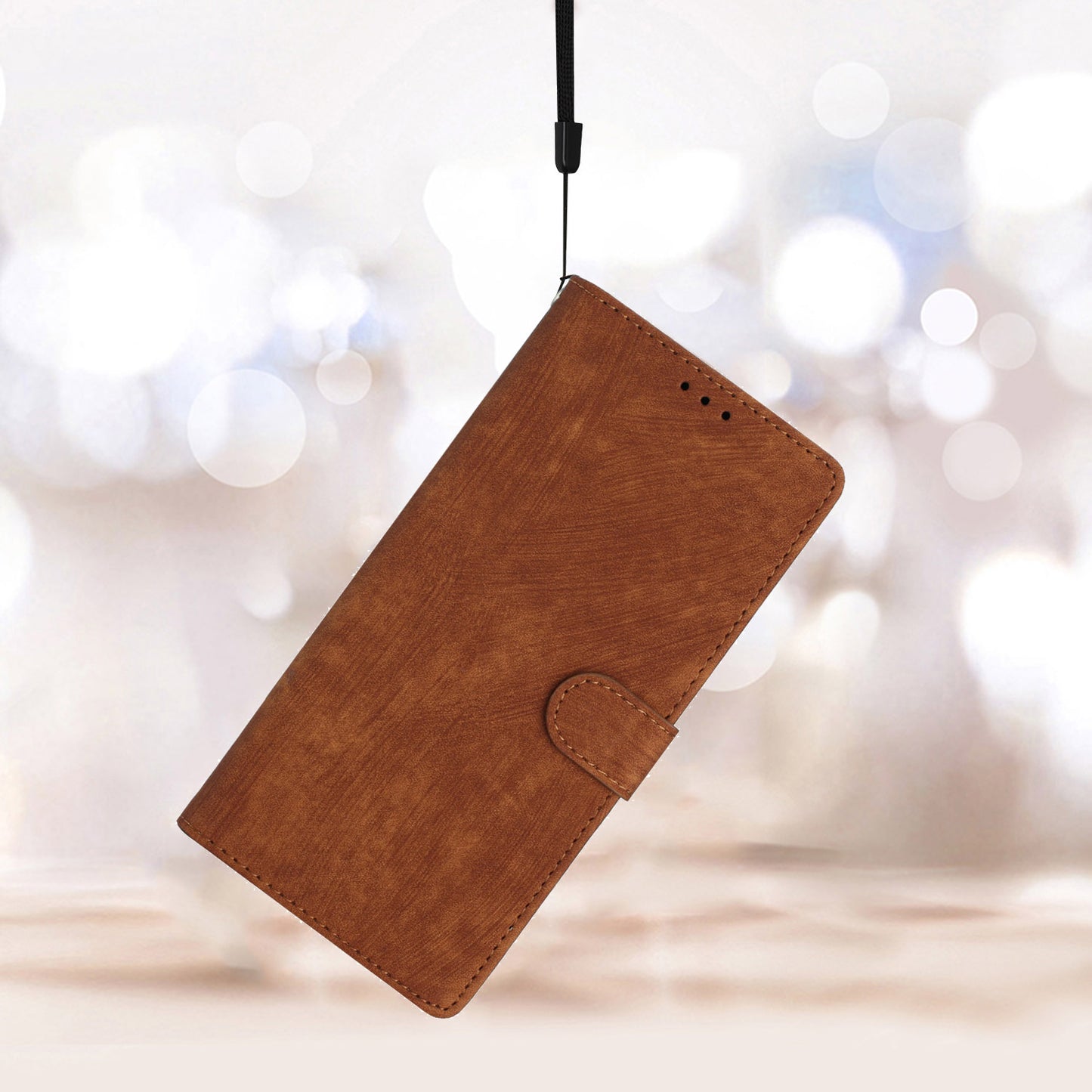 For Motorola Moto G42 4G Anti-Drop PU Leather Cover Skin-Touch Wallet Phone Case with Stand