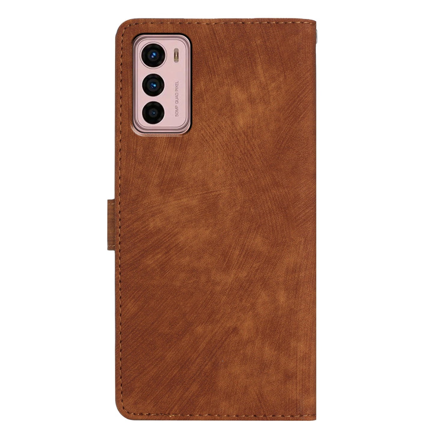 For Motorola Moto G42 4G Anti-Drop PU Leather Cover Skin-Touch Wallet Phone Case with Stand