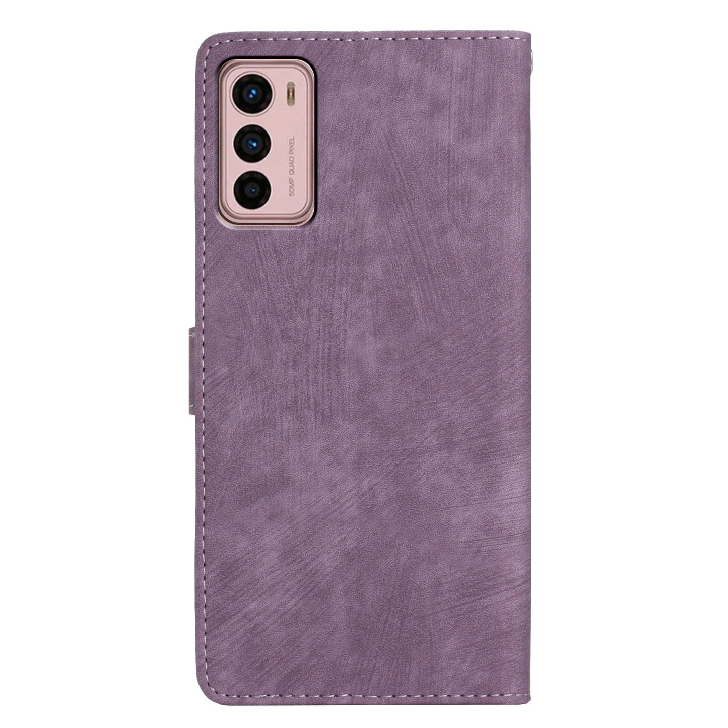 For Motorola Moto G42 4G Anti-Drop PU Leather Cover Skin-Touch Wallet Phone Case with Stand