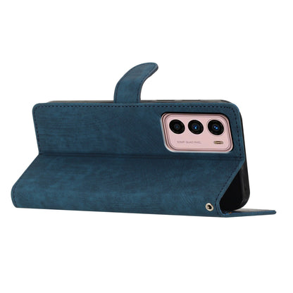 For Motorola Moto G42 4G Anti-Drop PU Leather Cover Skin-Touch Wallet Phone Case with Stand