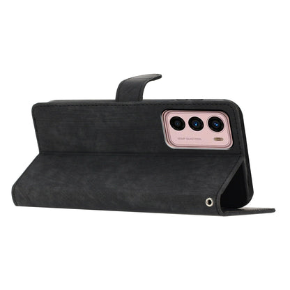 For Motorola Moto G42 4G Anti-Drop PU Leather Cover Skin-Touch Wallet Phone Case with Stand