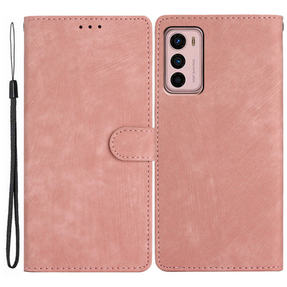 For Motorola Moto G42 4G Anti-Drop PU Leather Cover Skin-Touch Wallet Phone Case with Stand