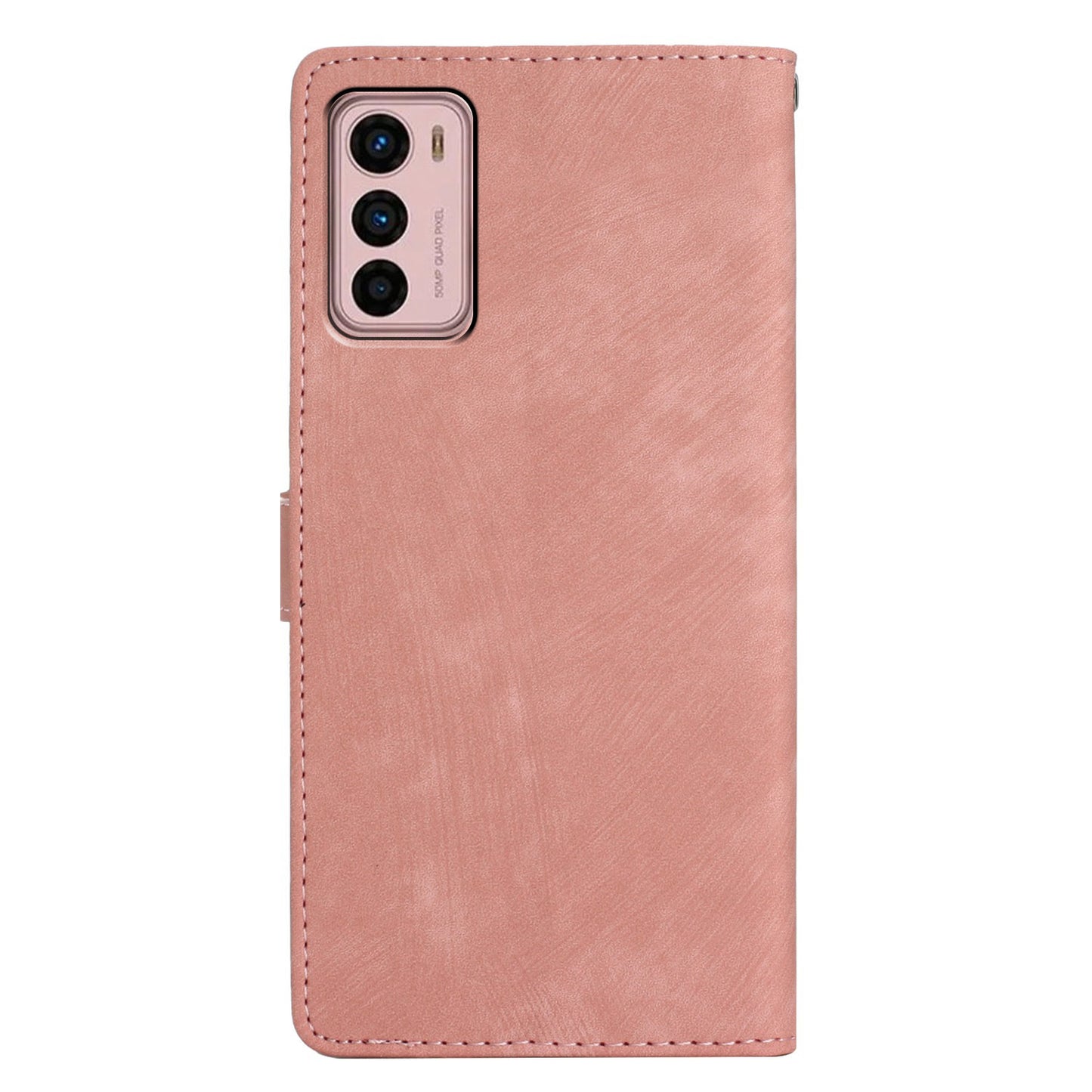 For Motorola Moto G42 4G Anti-Drop PU Leather Cover Skin-Touch Wallet Phone Case with Stand