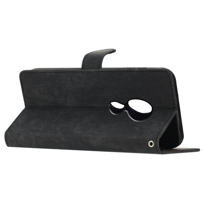 For Motorola Moto G9 (India) / G9 Play / E7 Plus PU Leather Protective Cover Skin-touch Phone Wallet Stand Case