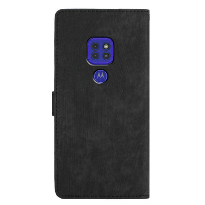 For Motorola Moto G9 (India) / G9 Play / E7 Plus PU Leather Protective Cover Skin-touch Phone Wallet Stand Case