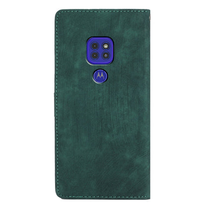 For Motorola Moto G9 (India) / G9 Play / E7 Plus PU Leather Protective Cover Skin-touch Phone Wallet Stand Case