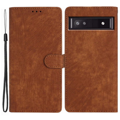 For Google Pixel 7a Wallet Phone Case Anti-Scratch PU Leather Cover Skin-Touch Stand Cell Phone Shell