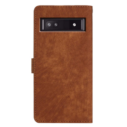 For Google Pixel 7a Wallet Phone Case Anti-Scratch PU Leather Cover Skin-Touch Stand Cell Phone Shell