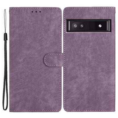 For Google Pixel 7a Wallet Phone Case Anti-Scratch PU Leather Cover Skin-Touch Stand Cell Phone Shell