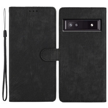 For Google Pixel 7a Wallet Phone Case Anti-Scratch PU Leather Cover Skin-Touch Stand Cell Phone Shell