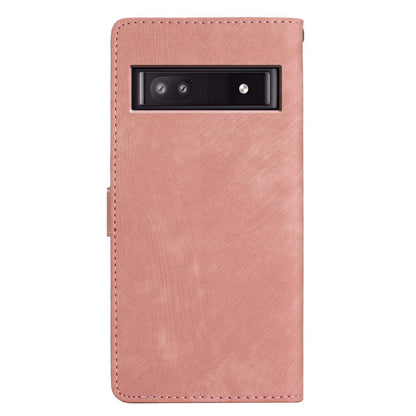 For Google Pixel 7a Wallet Phone Case Anti-Scratch PU Leather Cover Skin-Touch Stand Cell Phone Shell