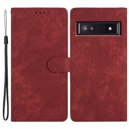 For Google Pixel 7a Wallet Phone Case Anti-Scratch PU Leather Cover Skin-Touch Stand Cell Phone Shell
