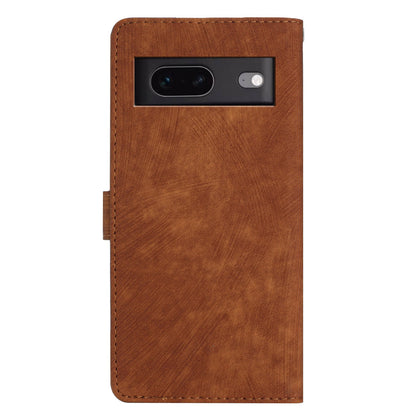 For Google Pixel 7 5G Phone Case Shockproof PU Leather Flip Cover Skin-Touch Wallet Phone Shell