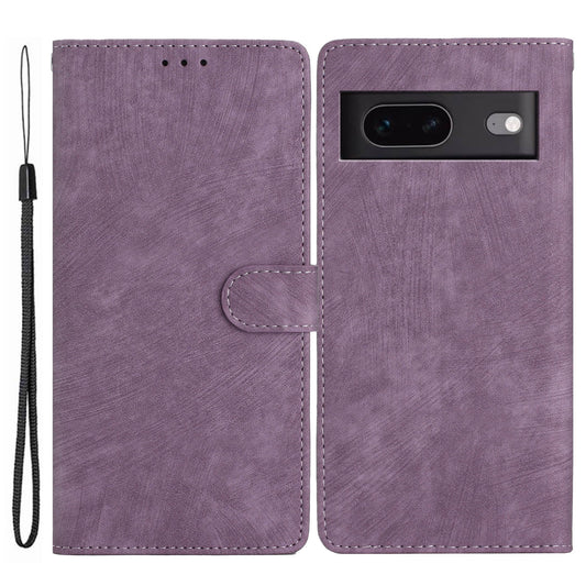 For Google Pixel 7 5G Phone Case Shockproof PU Leather Flip Cover Skin-Touch Wallet Phone Shell