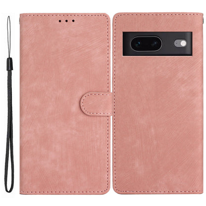 For Google Pixel 7 5G Phone Case Shockproof PU Leather Flip Cover Skin-Touch Wallet Phone Shell
