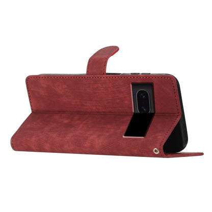 For Google Pixel 7 5G Phone Case Shockproof PU Leather Flip Cover Skin-Touch Wallet Phone Shell