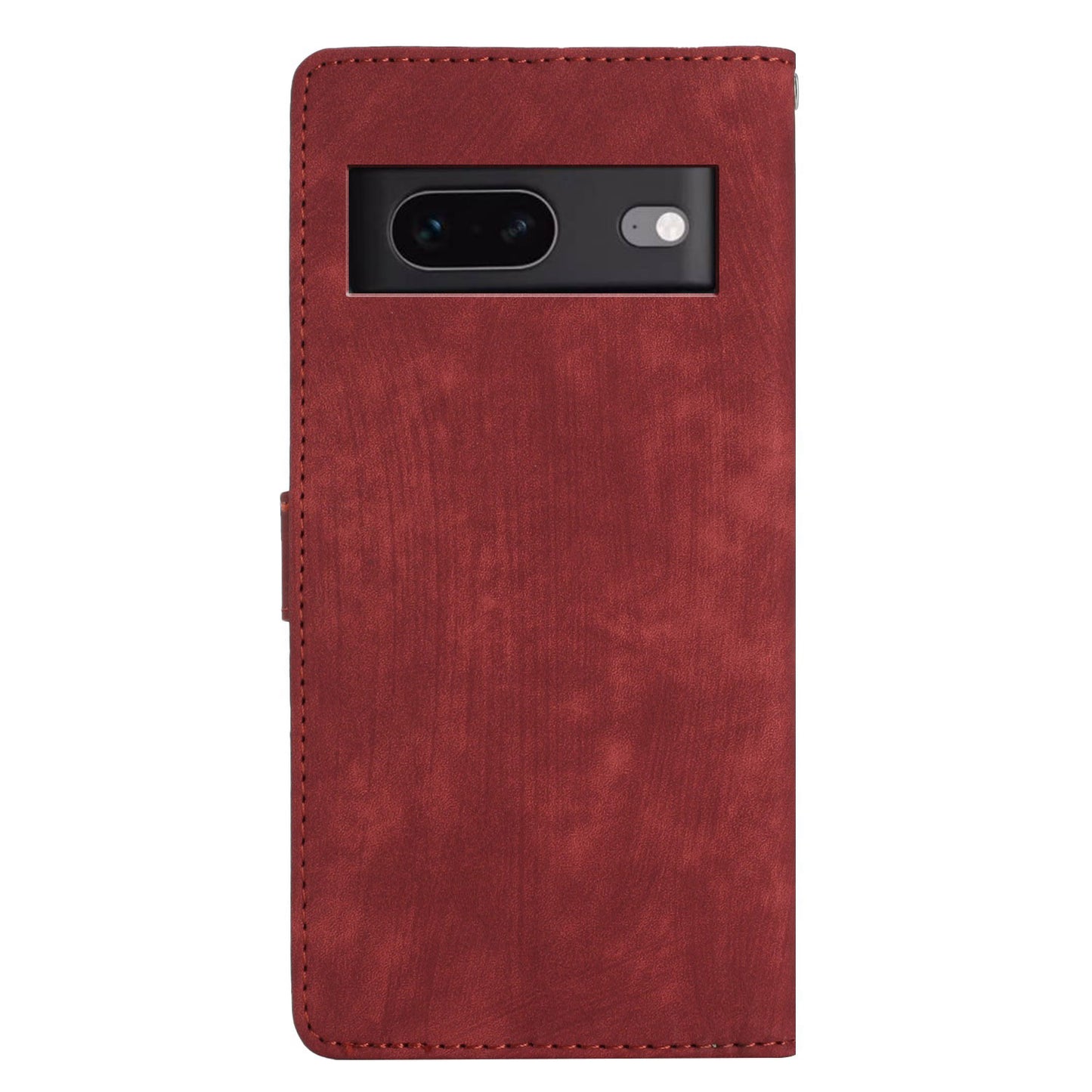 For Google Pixel 7 5G Phone Case Shockproof PU Leather Flip Cover Skin-Touch Wallet Phone Shell