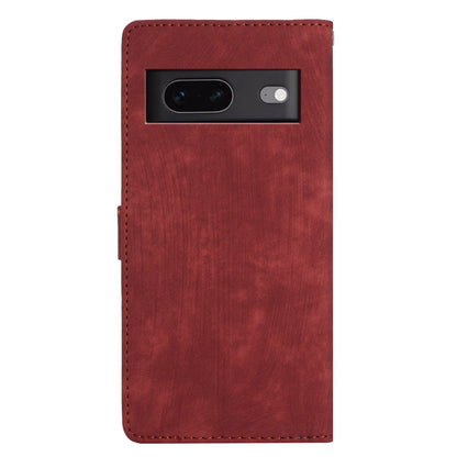 For Google Pixel 7 5G Phone Case Shockproof PU Leather Flip Cover Skin-Touch Wallet Phone Shell