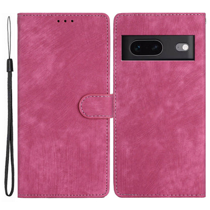 For Google Pixel 7 5G Phone Case Shockproof PU Leather Flip Cover Skin-Touch Wallet Phone Shell