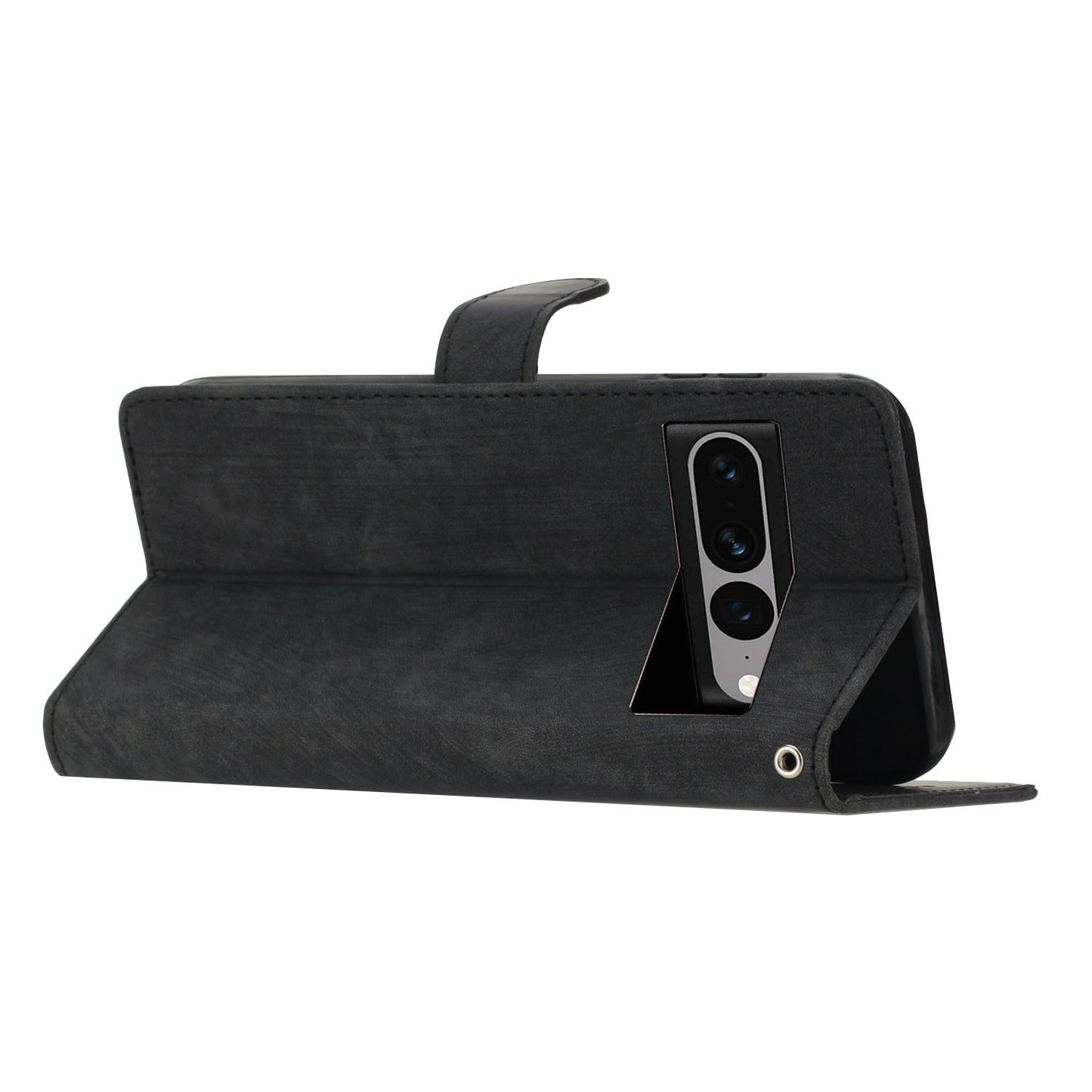 For Google Pixel 7 Pro 5G PU Leather+TPU Wallet Cover Skin-touch Stand Magnetic Phone Case