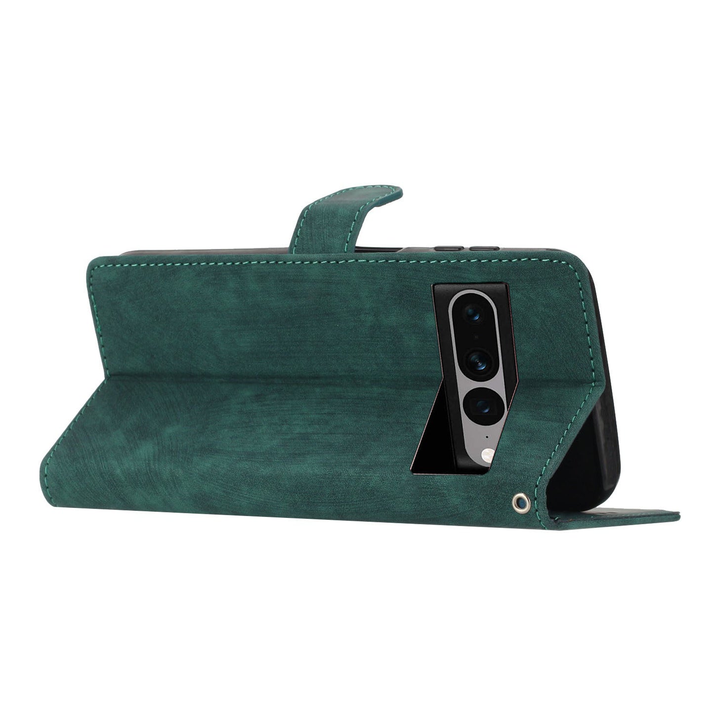 For Google Pixel 7 Pro 5G PU Leather+TPU Wallet Cover Skin-touch Stand Magnetic Phone Case