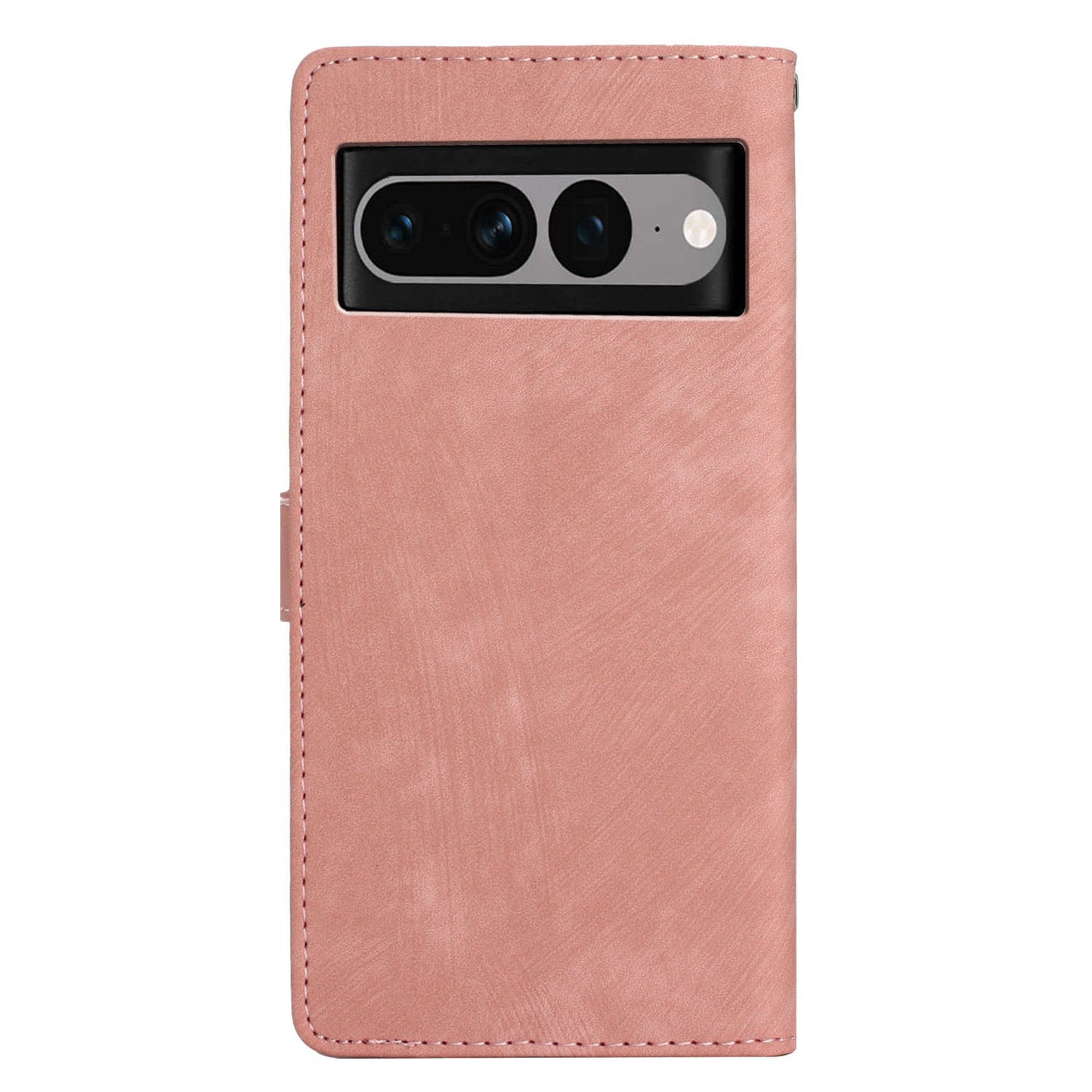 For Google Pixel 7 Pro 5G PU Leather+TPU Wallet Cover Skin-touch Stand Magnetic Phone Case