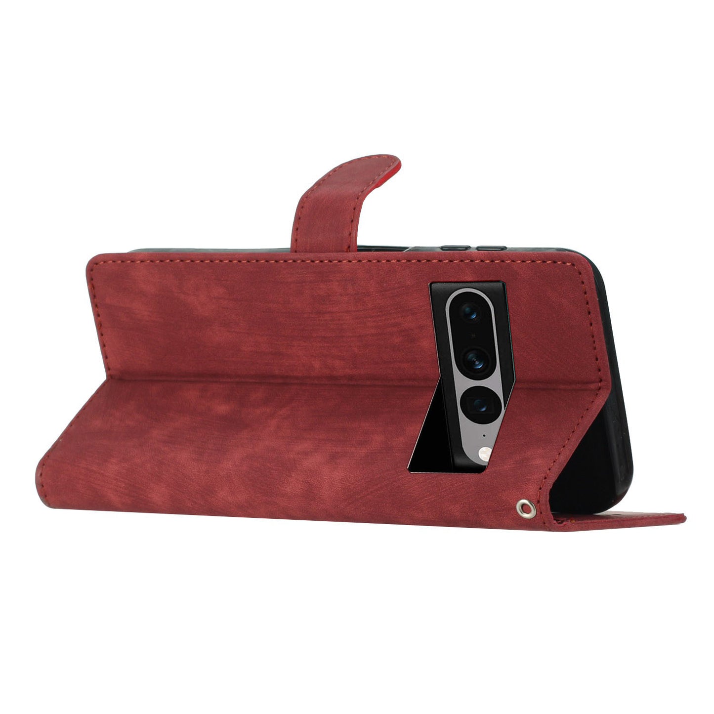 For Google Pixel 7 Pro 5G PU Leather+TPU Wallet Cover Skin-touch Stand Magnetic Phone Case