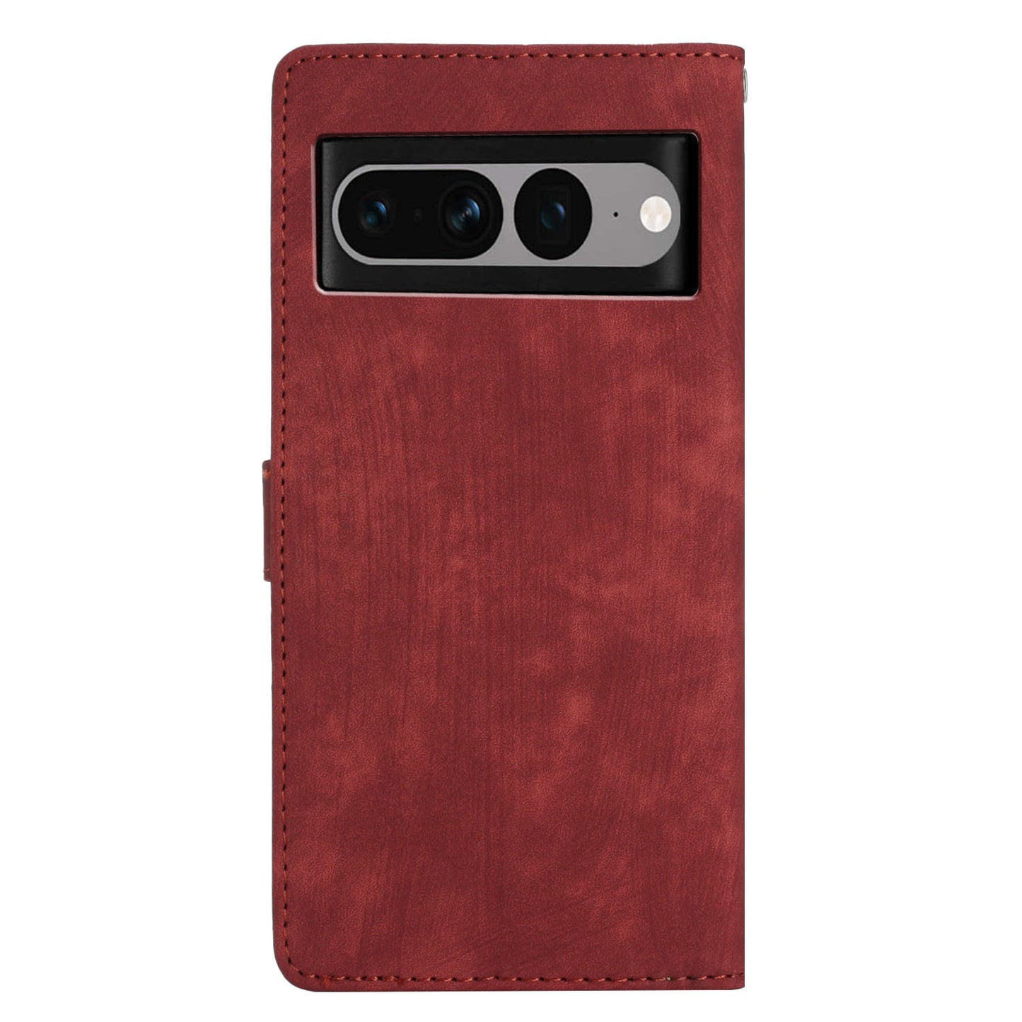 For Google Pixel 7 Pro 5G PU Leather+TPU Wallet Cover Skin-touch Stand Magnetic Phone Case