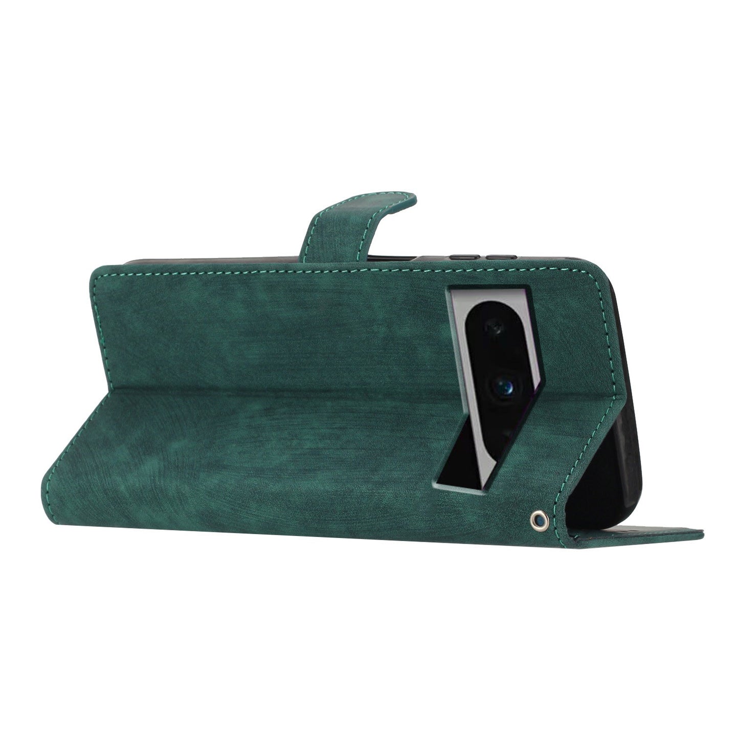 For Google Pixel 8 Pro Anti-Fingerprint PU Leather Wallet Cover Skin-Touch Stand Cell Phone Case