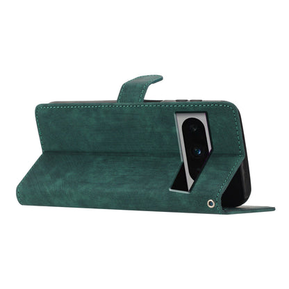 For Google Pixel 8 Pro Anti-Fingerprint PU Leather Wallet Cover Skin-Touch Stand Cell Phone Case