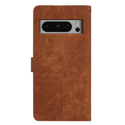 For Google Pixel 8 Pro Anti-Fingerprint PU Leather Wallet Cover Skin-Touch Stand Cell Phone Case