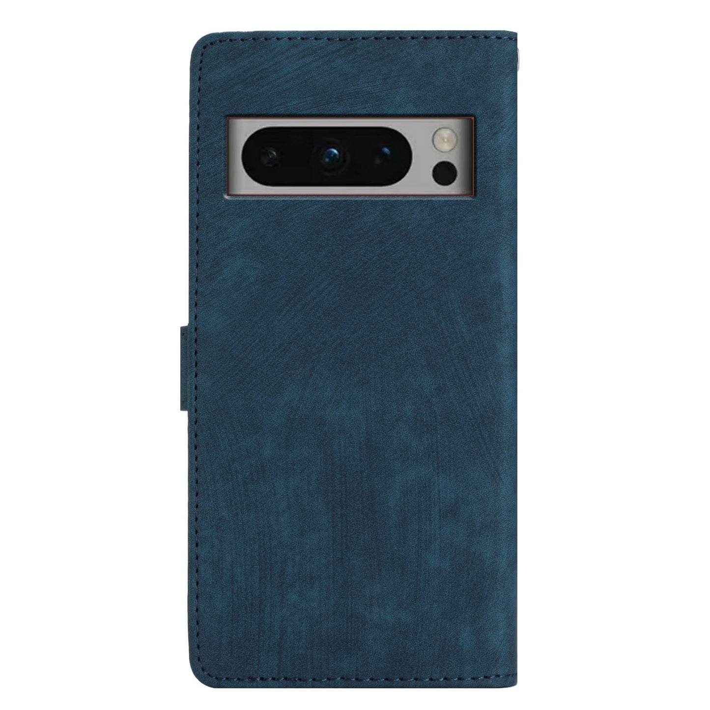 For Google Pixel 8 Pro Anti-Fingerprint PU Leather Wallet Cover Skin-Touch Stand Cell Phone Case