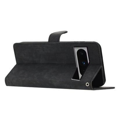 For Google Pixel 8 Pro Anti-Fingerprint PU Leather Wallet Cover Skin-Touch Stand Cell Phone Case