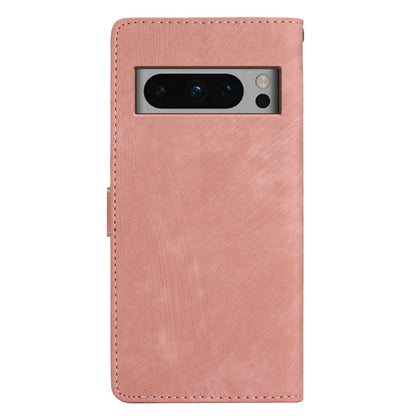 For Google Pixel 8 Pro Anti-Fingerprint PU Leather Wallet Cover Skin-Touch Stand Cell Phone Case
