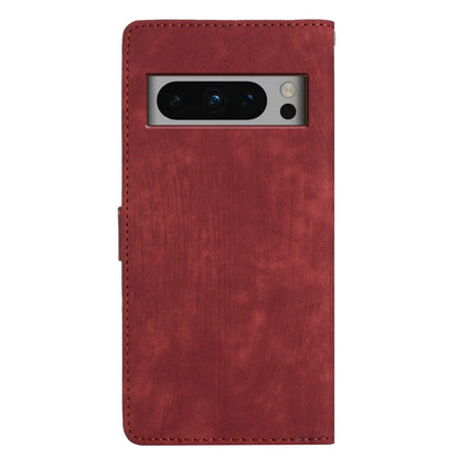 For Google Pixel 8 Pro Anti-Fingerprint PU Leather Wallet Cover Skin-Touch Stand Cell Phone Case