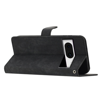 For Google Pixel 8 Solid Color Skin-touch Stand Leather Wallet Cover Cell Phone Case