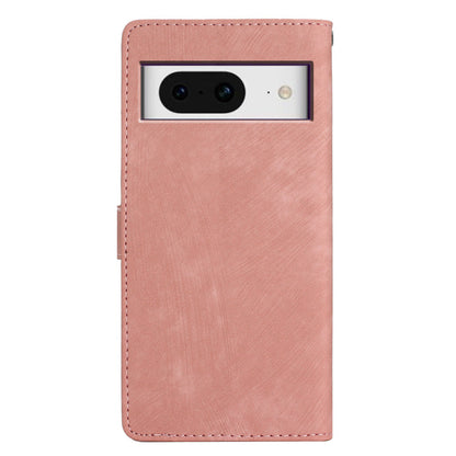 For Google Pixel 8 Solid Color Skin-touch Stand Leather Wallet Cover Cell Phone Case