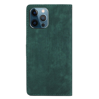 For iPhone 14 Pro Solid Color Skin-touch PU Leather Wallet Shell Anti-drop Stand Phone Case